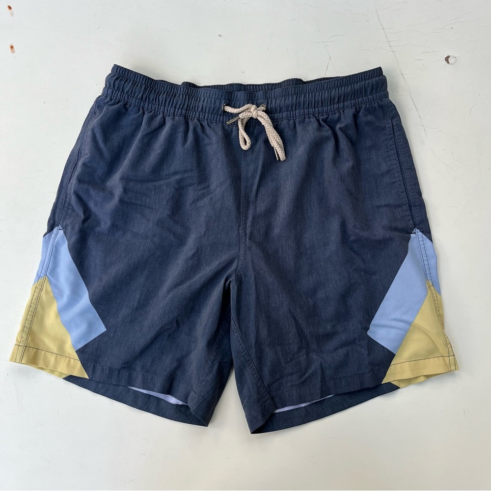 Fair Harbor Bayberry Trunk swim suit, Men's Large, blue, with liner